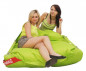 Preview: Beanbag XXL Sitzsack "Comfort" inkl. Gurten , 500 Liter , Gr. 189 x 140 cm , Nylon Fb. Garish grün