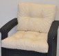 Preview: Kissen / Polster für PE - Rattanmöbel , Set Sitz + Rücken , Colore beige (beige)