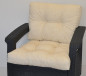 Preview: Kissen / Polster für PE - Rattanmöbel , Set Sitz + Rücken , Colore beige (beige)