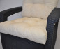 Preview: Kissen / Polster für PE - Rattanmöbel , Set Sitz + Rücken , Colore beige (beige)