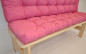 Preview: Premium Kissen / Polster für Gartenbank / Bankkissen 150 cm Color rosa antico (alt rosa)