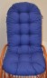 Preview: Polster / Kissen für Rattan Schaukelstuhl 130x55 cm Fb. Blue