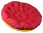 Preview: Papasan Auflage / Kissen / Polster 110 cm Loneta weinrot