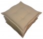 Preview: Set 6 x Stuhlkissen/Sitzkissen Inka 40 x 40 cm Dicke 6 cm, Fb. beige, Polyester