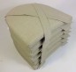 Preview: Set 6 x Stuhlkissen/Sitzkissen Marina II mit Schleife 42 x 45 cm Dicke 5 cm, Fb. Uni Living Soft Gray