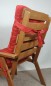 Preview: Polster für Gartenstuhl , Schaukelstuhl Sylva , Gr. 120 x 50 cm , Dralon Caribe Uni Red