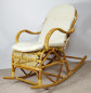 Preview: Rattani Rattan Schaukelstuhl Semanbo Rocking Chair + Polster