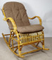 Preview: Rattani Rattan Schaukelstuhl Semanbo Rocking Chair + Polster