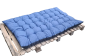 Preview: Gartenmatraze Maxikissen 180x115 cm Gartenkissen blau