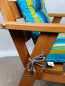 Preview: Hochlehner Auflage Kissen Polster Karina Gr. 120 x 50 cm Caribe