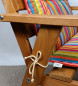 Preview: Hochlehner Auflage Kissen Polster Karina Gr. 120 x 50 cm Caribe