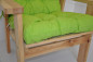Preview: Polster für Gartenstuhl , Schaukelstuhl Sevila , Gr. 125 x 55 cm , Colore verde chiaro (hellgrün)