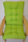 Preview: Polster für Gartenstuhl , Schaukelstuhl Sevila , Gr. 125 x 55 cm , Colore verde chiaro (hellgrün)
