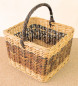 Preview: Rattan Kaminkorb / Holzkorb quatratisch