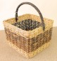 Preview: Rattan Kaminkorb / Holzkorb quatratisch
