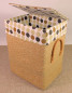 Preview: Wäschekorb Reisstroh 38 x 30 cm H 48 cm