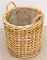 Preview: Kaminkorb , Holzkorb inkl. Jutefutter , Gr. D 50 cm H 50/60 cm