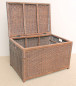 Preview: Rattan Betttruhe , Wäschetruhe Gr. 88x60 cm H 55 cm Fb. darkbrown