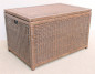 Preview: Rattan Betttruhe , Wäschetruhe Gr. 88x60 cm H 55 cm Fb. darkbrown