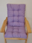 Preview: Polster für Gartenstuhl , Schaukelstuhl Sevila , Gr. 125 x 55 cm , Colore viola ( violett )