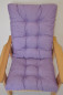 Preview: Polster für Gartenstuhl , Schaukelstuhl Sevila , Gr. 125 x 55 cm , Colore viola ( violett )