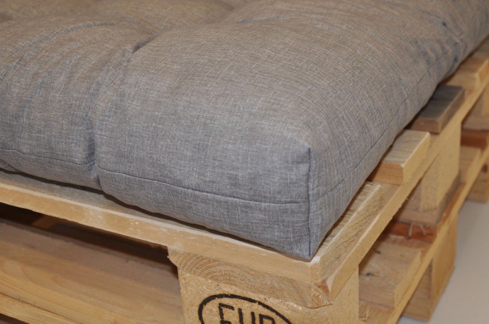 Polster , Kissen für Europalette Sitzkissen - 120 x 80 cm . Colore grigio (dunkel grau)