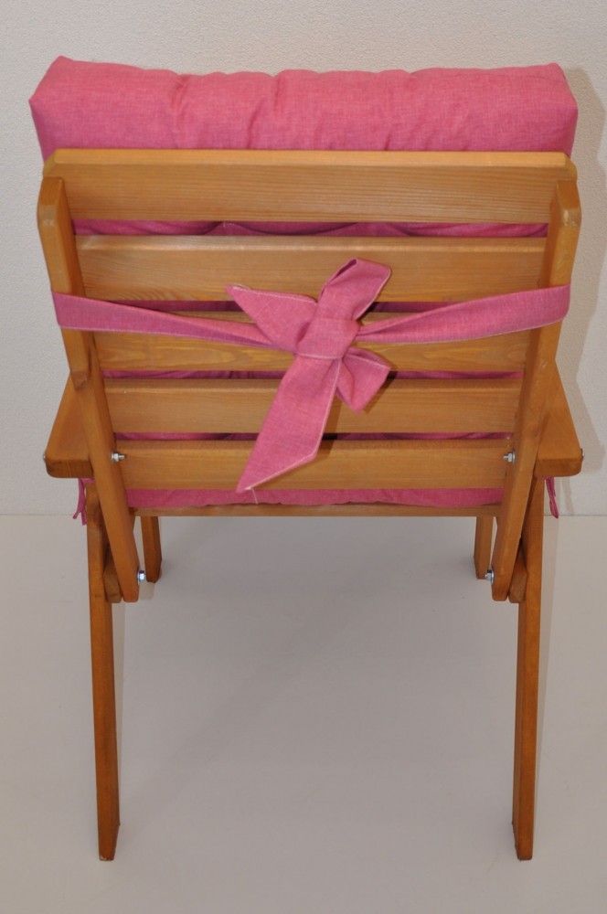 Polster für Gartenstuhl , Schaukelstuhl Sylva , Gr. 120 x 50 cm , Color rosa antico (alt rosa)