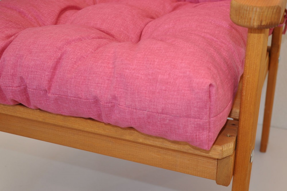 Polster für Gartenstuhl , Schaukelstuhl Sylva , Gr. 120 x 50 cm , Color rosa antico (alt rosa)