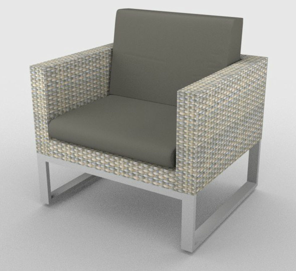 Kissen / Polster für PE - Rattanmöbel "SanRemo" Sitz+Rücken Stoff 408
