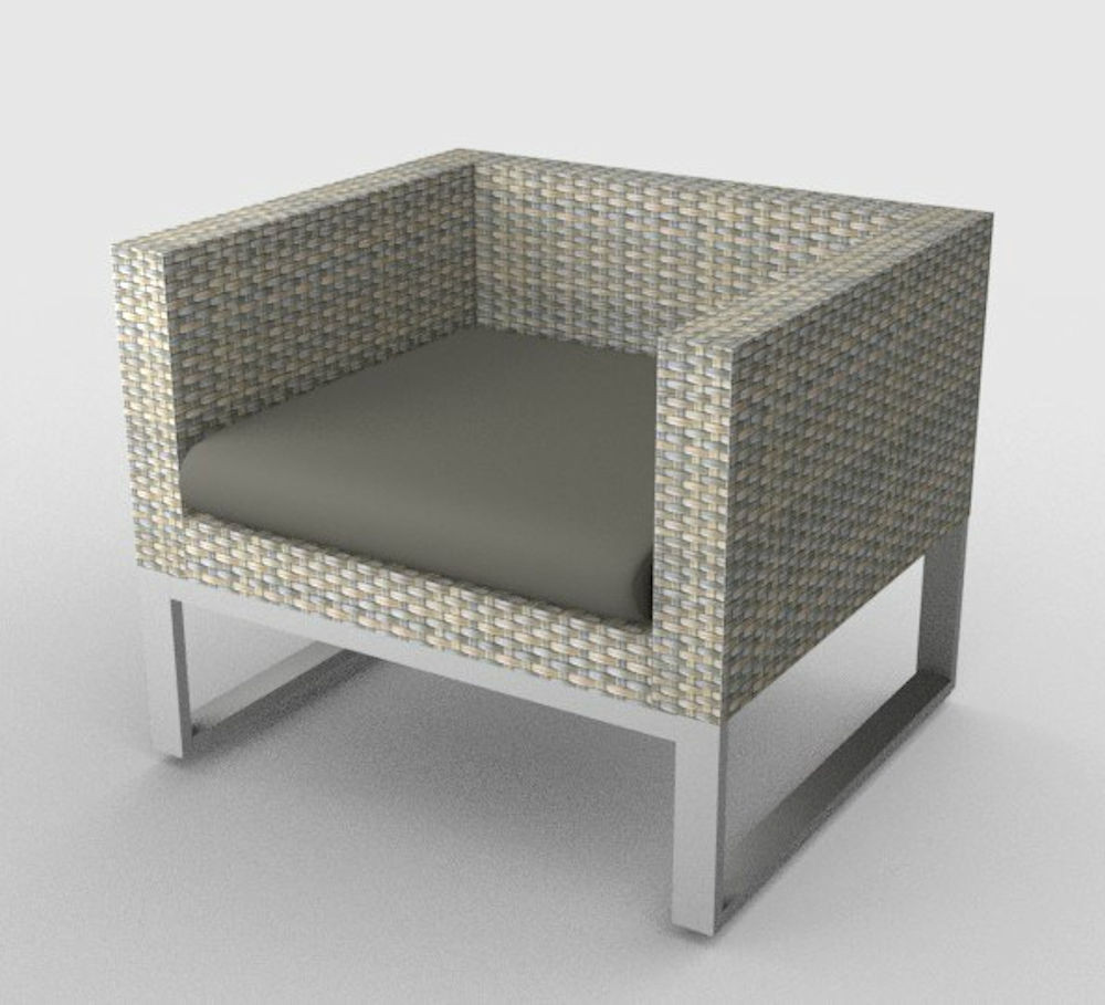 Kissen / Polster für PE - Rattanmöbel "SanRemo" Sitz Stoff 408