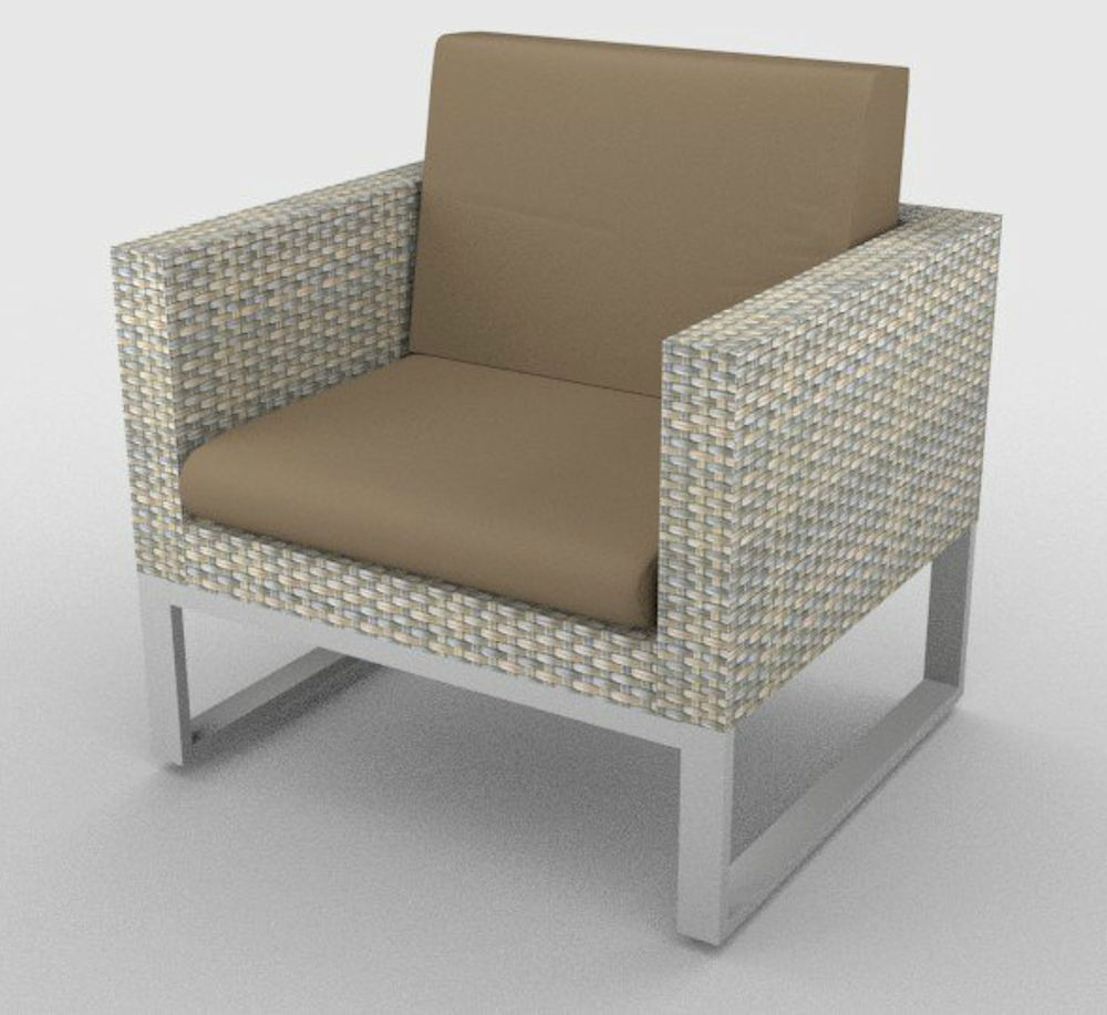 Kissen / Polster für PE - Rattanmöbel "SanRemo" Sitz+Rücken Stoff 417