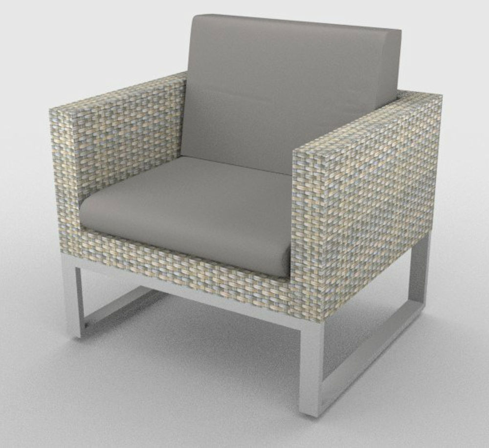Kissen / Polster für PE - Rattanmöbel "SanRemo" Sitz+Rücken Stoff 419