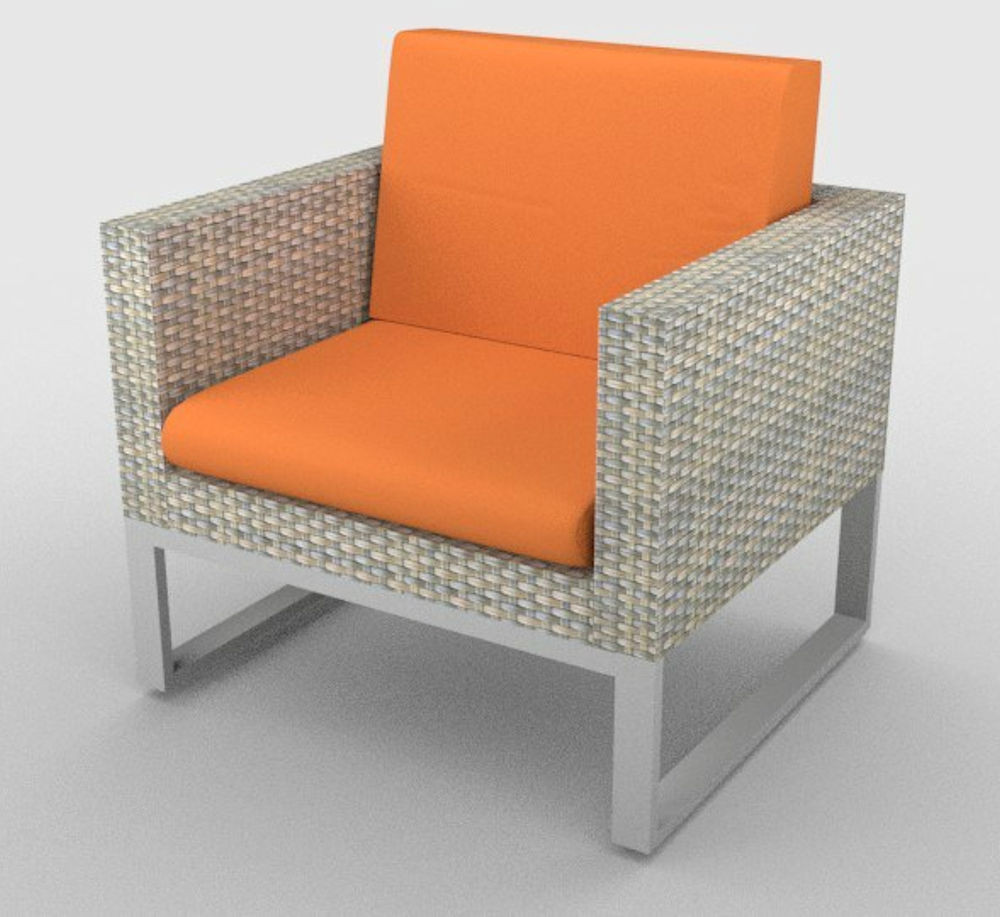 Kissen / Polster für PE - Rattanmöbel "SanRemo" Sitz+Rücken Stoff 427