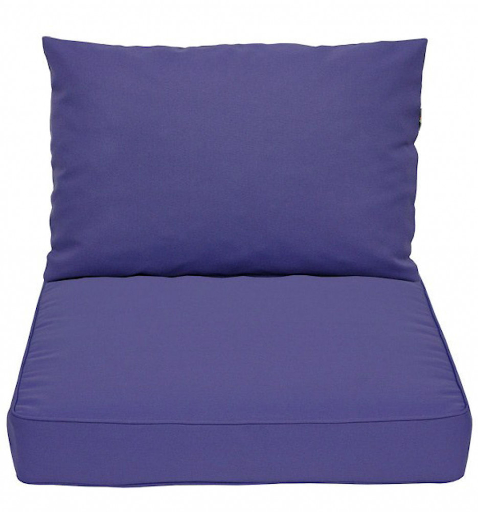 Kissen / Polster für PE - Rattanmöbel , Set Sitz + Rücken violett