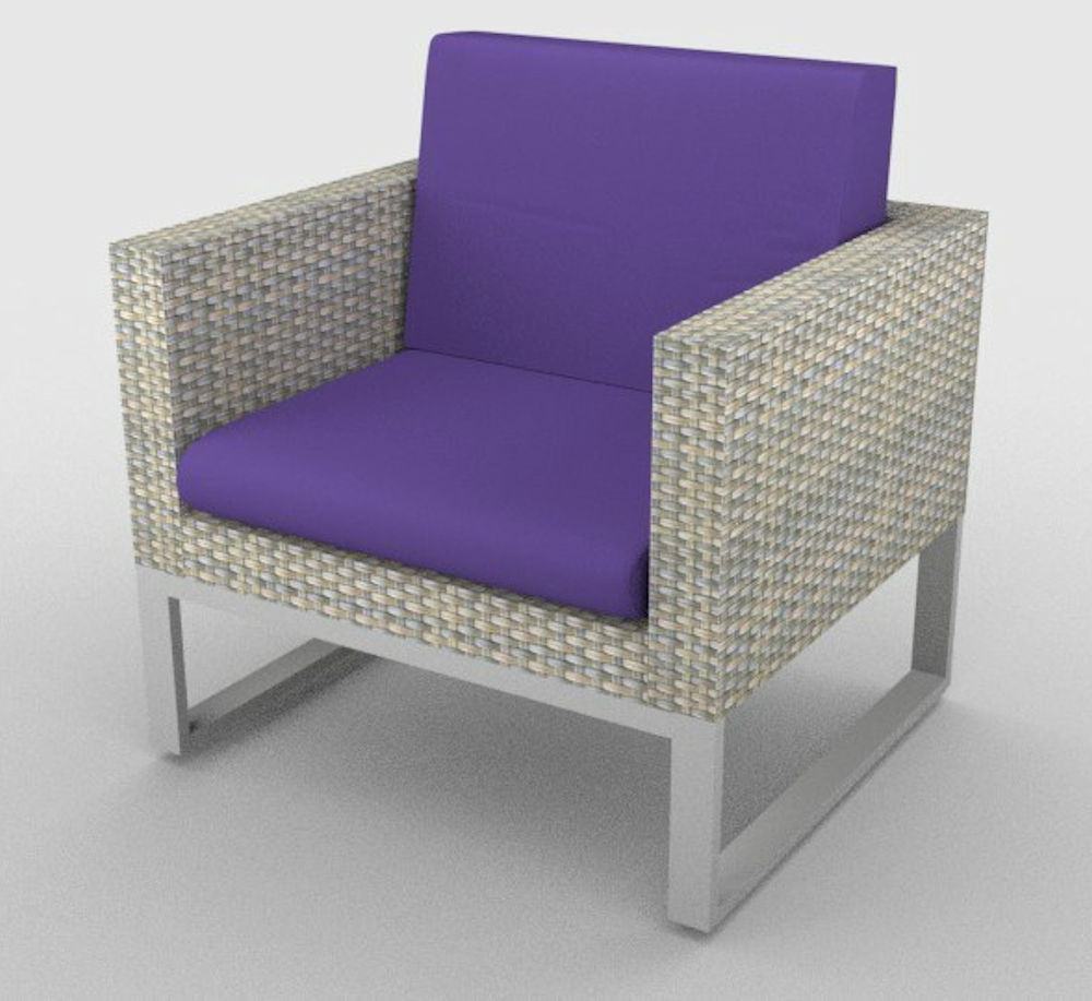 Kissen / Polster für PE - Rattanmöbel "SanRemo" Sitz+Rücken Stoff 457