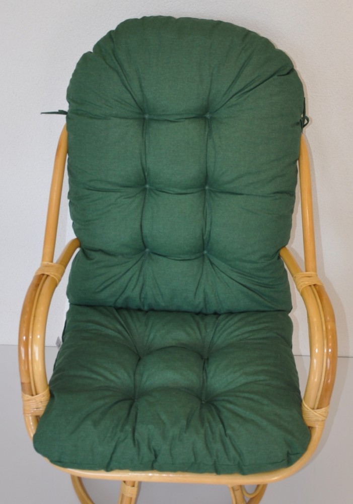 Polster für Rattan Drehsessel / Rattansessel Sandra L 125 cm Colore verde scuro (dunkelgrün)