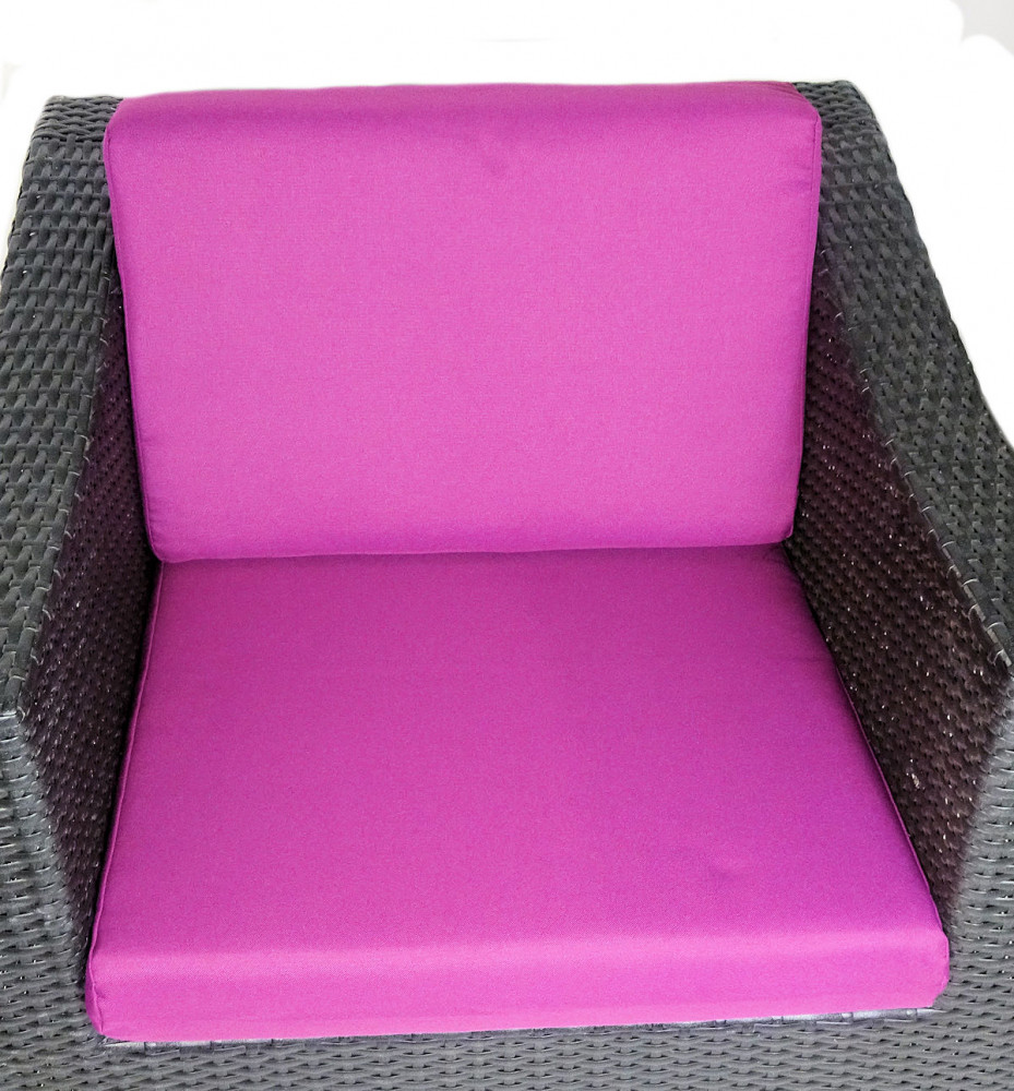 Kissen / Polster für PE - Rattanmöbel San Remo , Set Sitz + Rücken Stoff 481