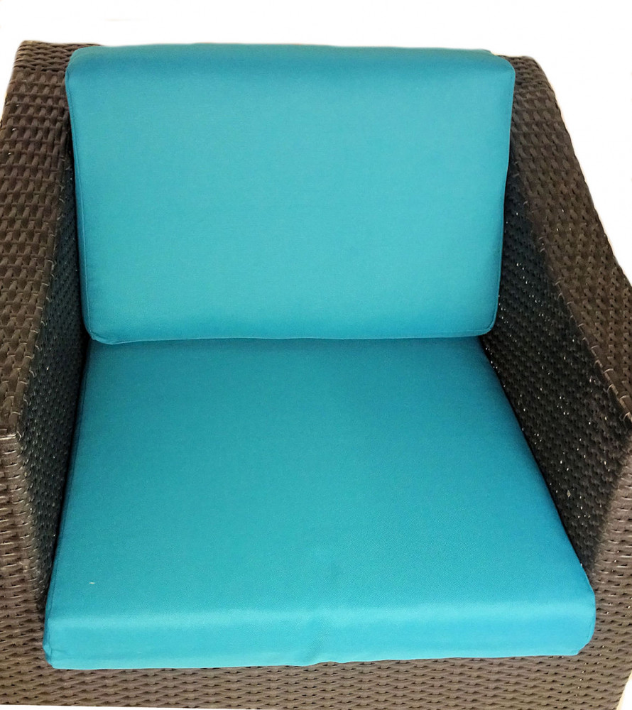 Kissen / Polster für PE - Rattanmöbel San Remo , Set Sitz + Rücken Stoff 492