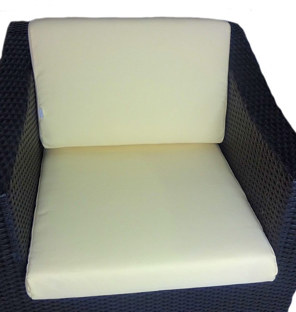 Kissen / Polster für PE - Rattanmöbel San Remo , Set Sitz + Rücken Stoff 416