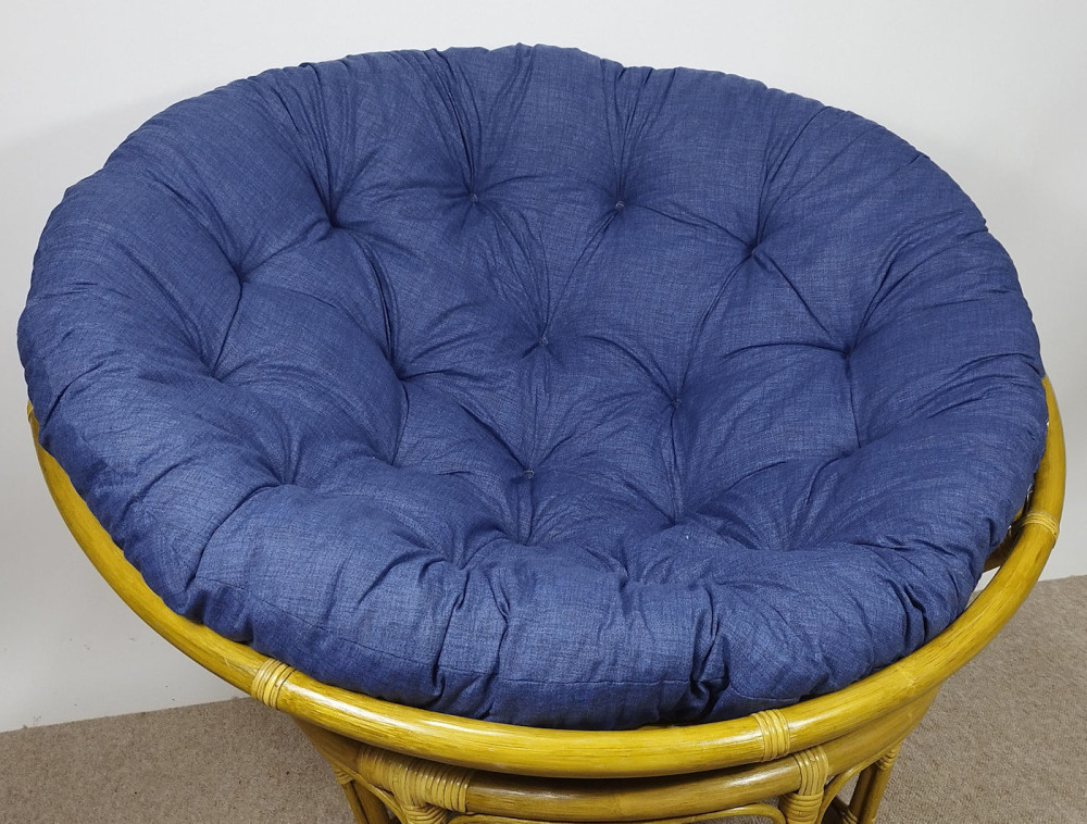 Polster / Kissen für Rattan Papasansessel Colore blue ( dunkel blau )