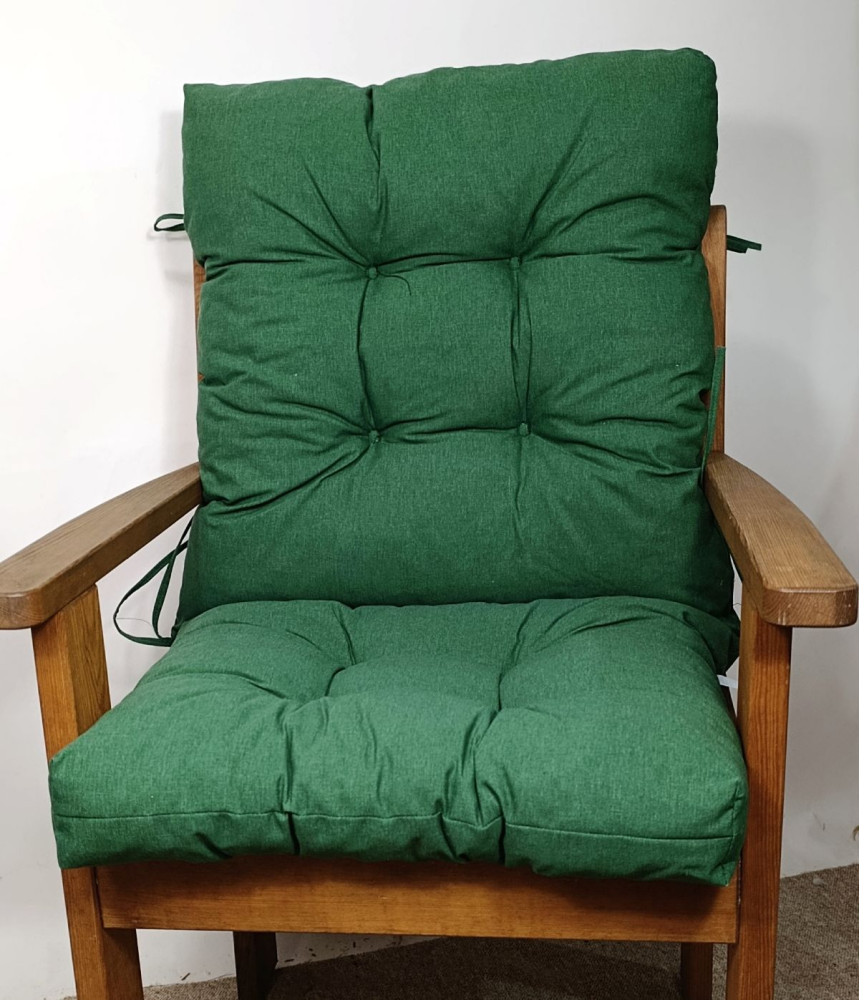 Polster Kissen Niedriglehner Auflage Sylvi Gr. 105 x 50 cm dunkelgrün