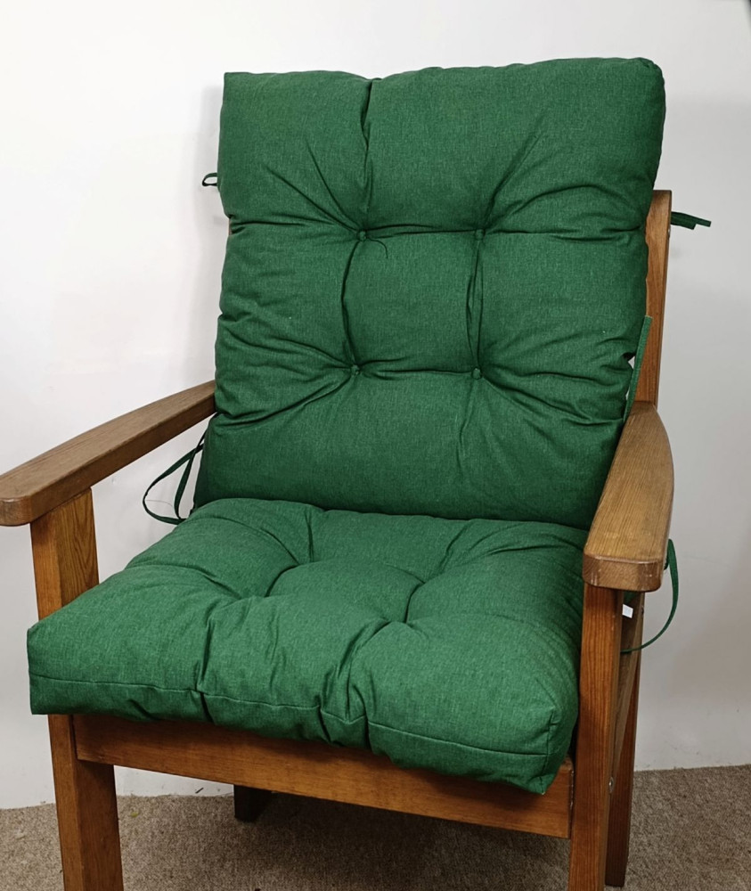 Polster Kissen Niedriglehner Auflage Sylvi Gr. 105 x 50 cm dunkelgrün