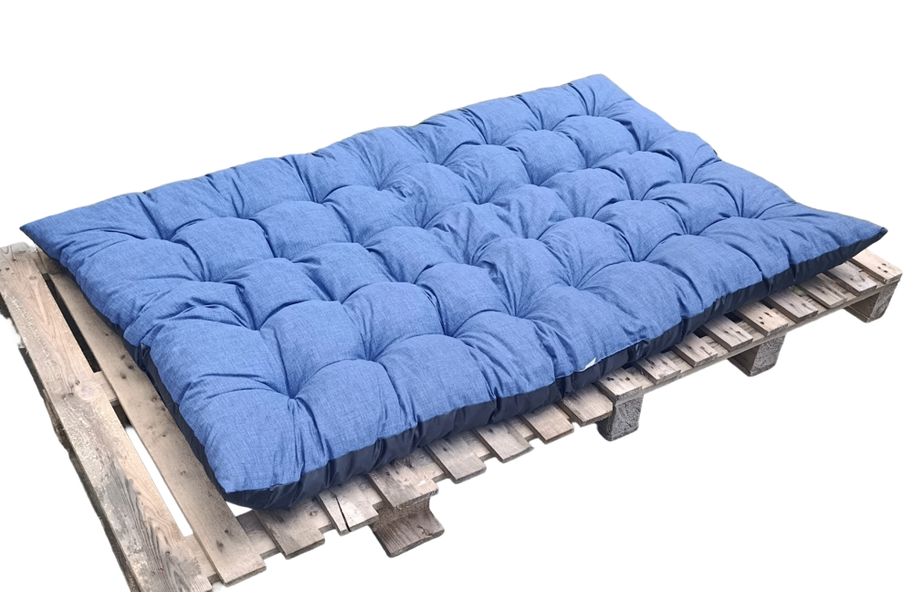 Gartenmatraze Maxikissen 180x115 cm Gartenkissen blau