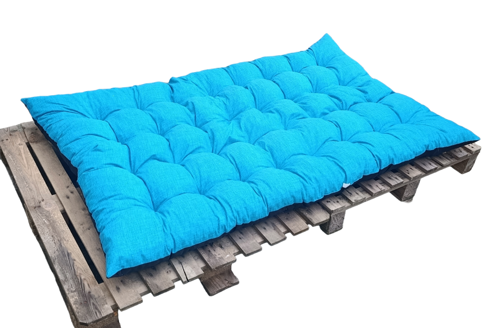 Gartenmatraze Maxikissen 180x115 cm Gartenkissen Türkis