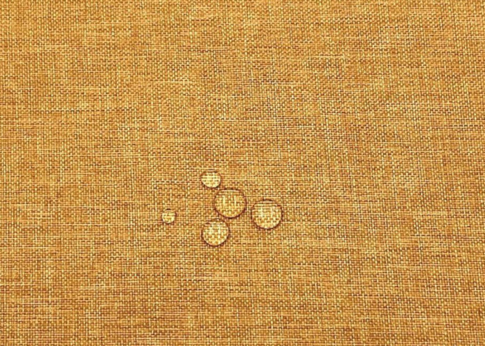 Kissen / Polster für PE - Rattanmöbel , Set Sitz + Rücken , Teflon Oxfort Linen Gold