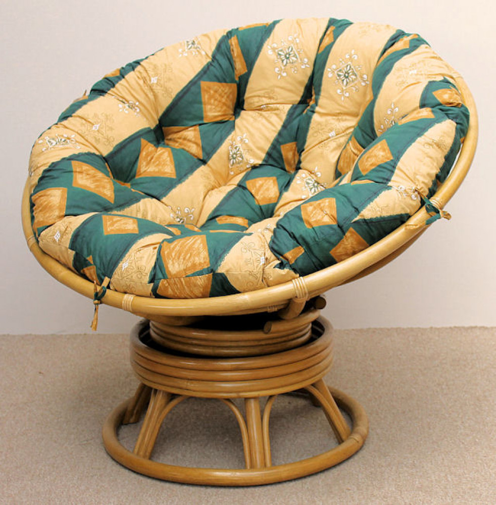 Rattan Papasan Drehsessel D 110 cm