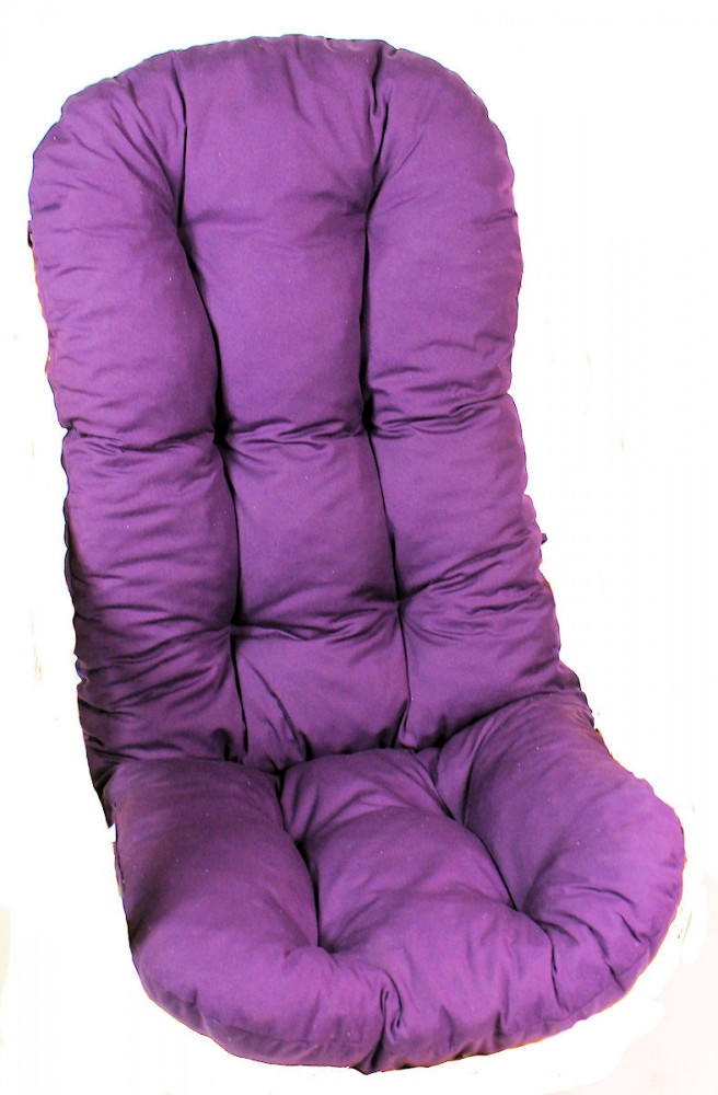 Polster für Schaukelstuhl , Ersatzpolster Schaukelstuhl / Drehsessel L 135 cm violett/Bromberre