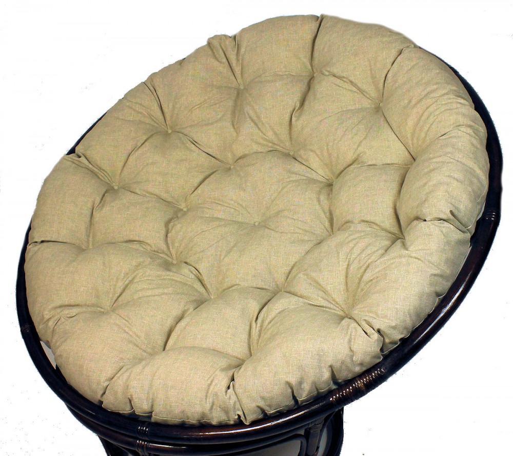 Papasan Auflage / Kissen / Polster 130 cm Loneta soft gray