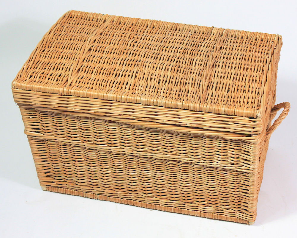 Rattani.de - Wäschekorb Wäschetruhe gesottene Weide 71x44x45 cm