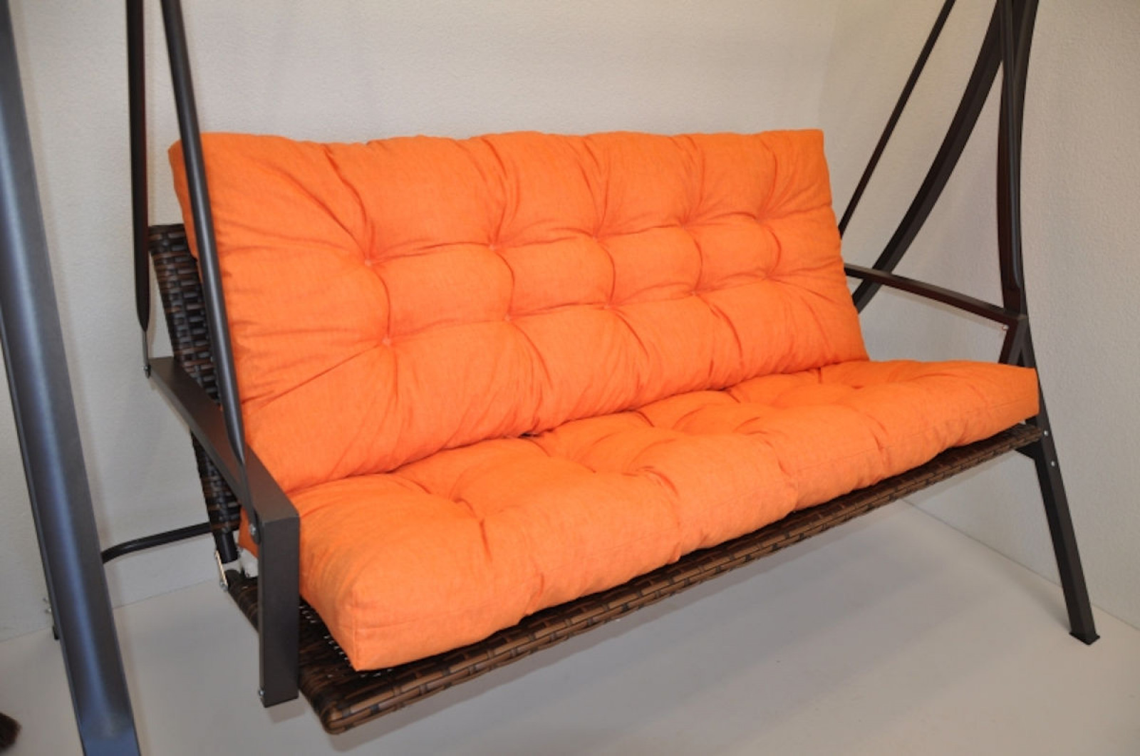 Premium Kissen , Polster für Hollywoodschaukel , Gartenbank Colore arancione (orange) , 5 Größen zur Wahl